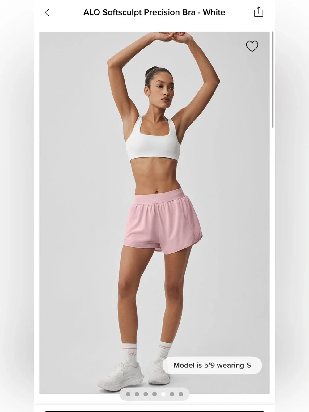 🆕🩷⚡️ALO Yoga ALO Softsculp Precision Bra White, size XS